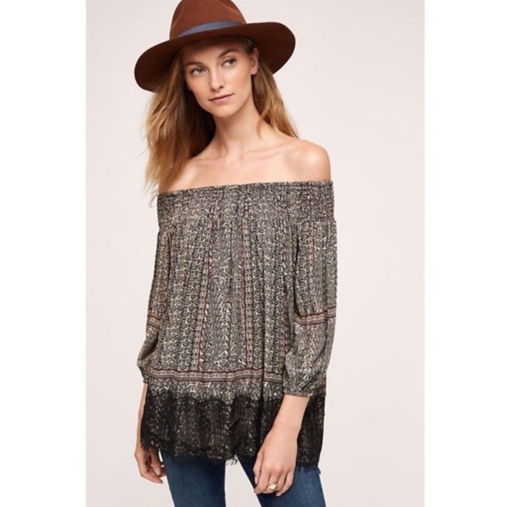 Anthropologie Vanessa Virginia Off Shoulder Top